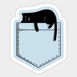 Cat sleeping pocket Sticker